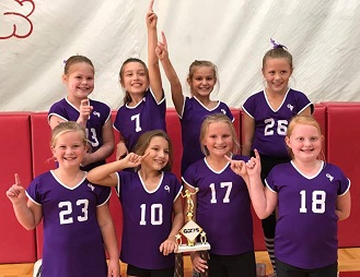 Girl's Volleyball GCCY First Place - 2018
